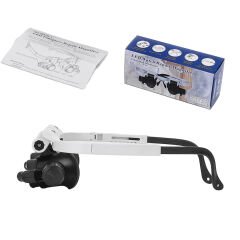 SUNUP 2 LED IŞIKLI PİLLİ BÜYÜTEÇLİ GÖZLÜK