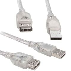 Powermaster PM-18806 Şeffaf 10 Metre Usb 2.0 Uzatma Kablosu