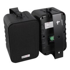 MagicVoice F-LHY4A 4'' (10 CM) Hat Trafolu Duvar Tipi Sütun Hoparlör (10W RMS / 150W Peak - MP3 USB Uyumlu) Çiftli Takım Set - Siyah