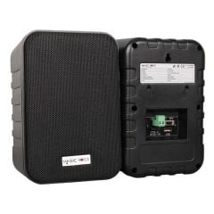 MagicVoice F-LHY4A 4'' (10 CM) Hat Trafolu Duvar Tipi Sütun Hoparlör (10W RMS / 150W Peak - MP3 USB Uyumlu) Çiftli Takım Set - Siyah