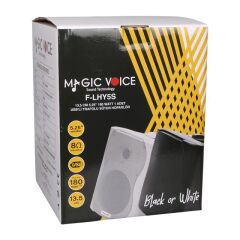 MagicVoice F-LHY6.5S 6.5'' (16 CM) Hat Trafolu Duvar Tipi Sütun Hoparlör (30W RMS / 200W Peak - MP3 USB Uyumlu) - Beyaz
