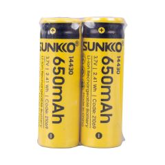 Sunkko 3.7 Volt 600 Mah 14430 Şarj Edilebilir Pil (Tekli)