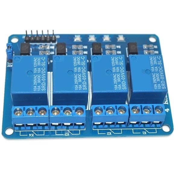 ARD-MDL 710-12V 12V 4 KANAL OPTO'LU RÖLE MODÜLÜ - Arduino