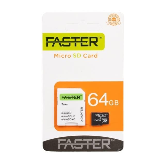 Faster 64 Gb Micro SD Hafıza Kartı