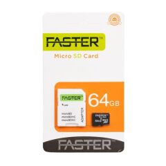 Faster 64 Gb Micro SD Hafıza Kartı