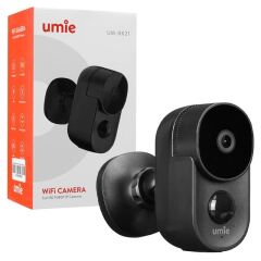 UMIE 2MP Iki Yönlü Ses TF Kart Kablosuz Tuya Destekli Akıllı IP Kamera 6700 mAh Bataryalı (UM-BK21 Siyah)