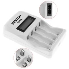 Beston C9016W Lcd Ekran AA 1800mah AAA 900mah Ekranlı Süper Hızlı Pil Şarj Cihazı