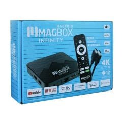 Magbox Magroid Infinty 64 GB HDD 4 GB Ram Bluetooth 5G Wifi Ses Komut Kumandalı Android TV Box
