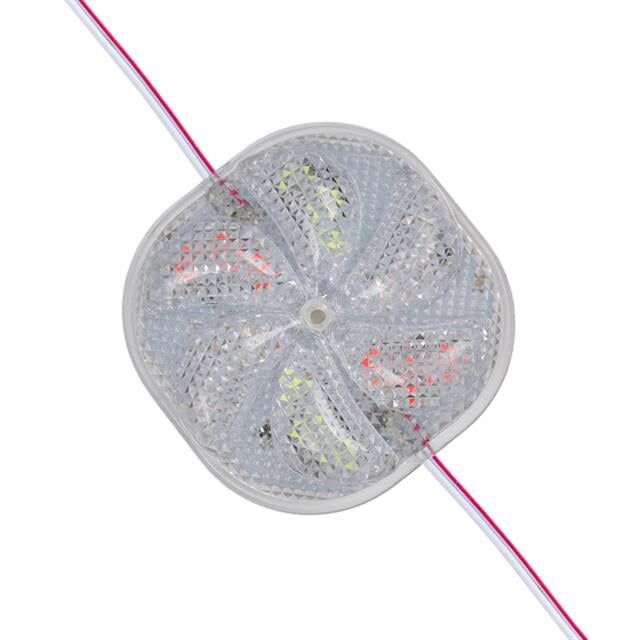 PowerMaster PM-14703 12 Volt 3 Watt Karışık (R+G+B) Yanıp Sönen Çakar 6565-2835 Modül Led 65x65x12mm