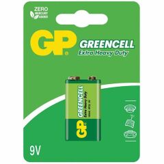 GP 1604GLF GREENCELL 9 VOLT BLİSTERLİ PİL (TEKLİ FİYAT)