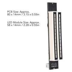 PowerMaster PM-26793 12Bit Led Müzik Seviyesi Gösterge Modülü Turuncu Kırmızı DC12Volt