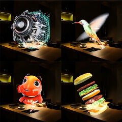 POWERMASTER F-1 12 VOLT 170 DERECE GÖRÜŞ AÇILI 430 MM X 430 MM X 39 MM SMART 3D HOLOGRAM FAN