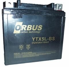 ORBUS YTX5L-BS 12V 5A MOTOSİKLET AKÜSÜ (114 X 70 X 106 MM) (1.8KG)