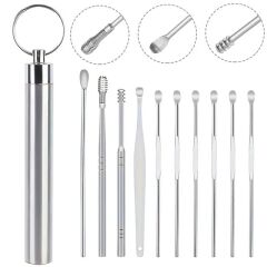 Sunup SN-27132 Paslanmaz Çelik 10'lu Kulak Temizleme Seti