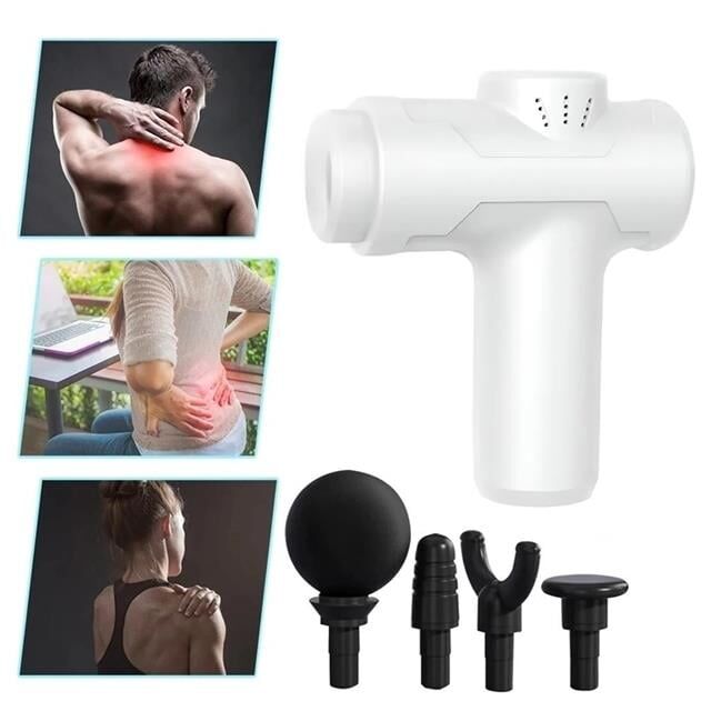 PowerMaster MINI-8211 Şarjlı Sporcu Koşucu Darbeli Titreşimli Masaj Aleti 6 Kademeli 2000mAh